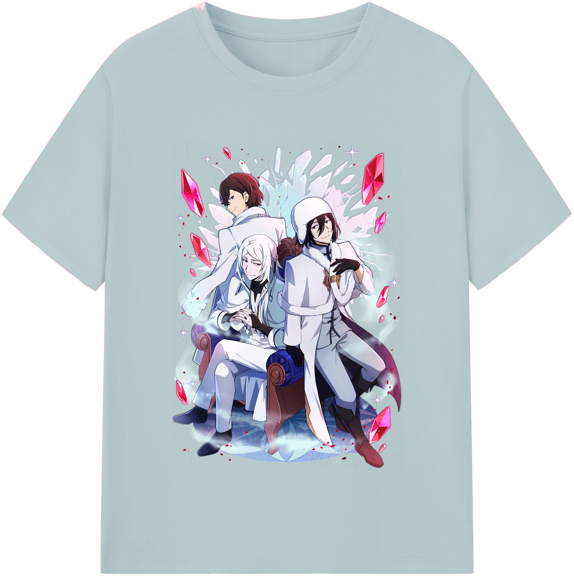 （画像用） 文豪ストレイドッグス Bungo Stray Dogs 綿100％半袖Tシャツ（フロントプリント）